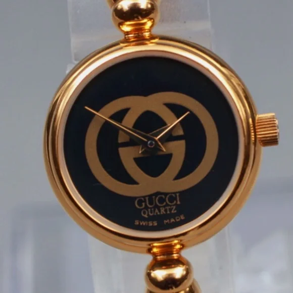 GORGEOUS Gucci Swiss Quartz Statement Watch Double GG’s 💕 - Picture 1 of 9